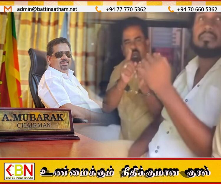 குச்சவெளி தவிசாளர் 5 இலட்சம் இலஞ்சமாக பெற முனைந்தபோது கைது