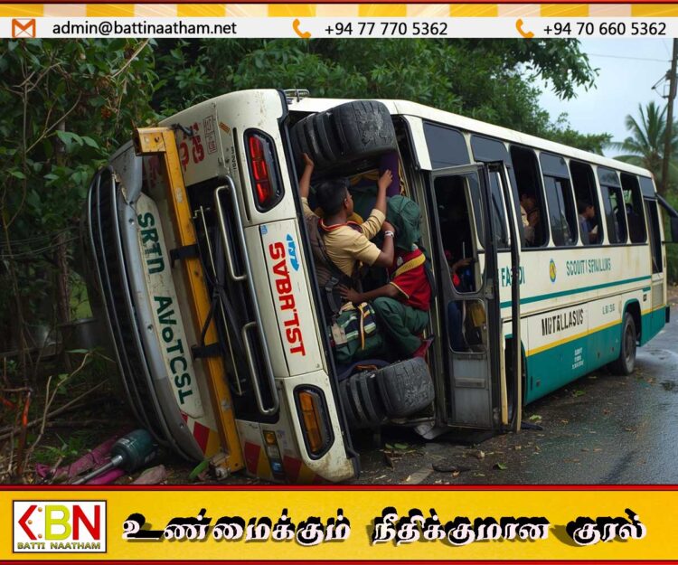ராகம பாடசாலை சாரணர்கள் குழு சென்ற பஸ் விபத்து