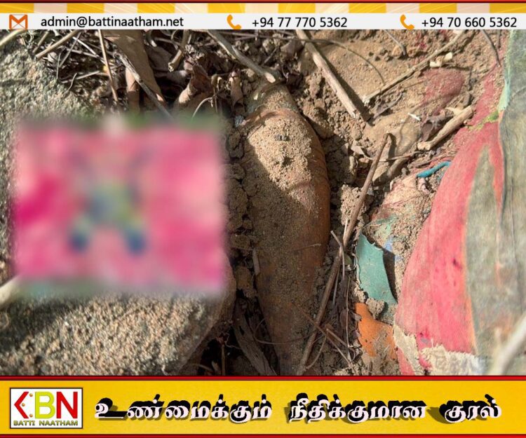 தேவிபுரம் பகுதியில் புலிக்கொடியுடன் வெடிபொருட்கள் மீட்பு