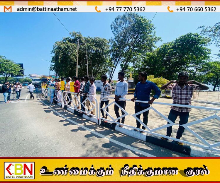 மட்டு காந்தி பூங்காவில் கவனயீர்ப்பு போராட்டம் முன்னெடுப்பு!