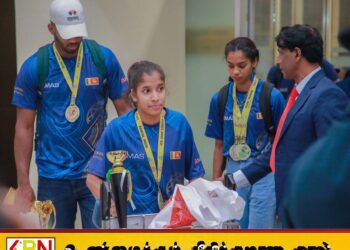 தெற்காசிய விளையாட்டுப் போட்டிகளில் இரண்டாமிடம் பெற்ற வீர வீராங்கனைகள் நாடுதிரும்பினர்