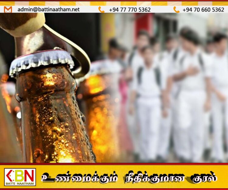 சிறுவர் தினத்தை கொண்டாட பாடசாலைக்குள் மது அருந்திய மாணவர்கள்