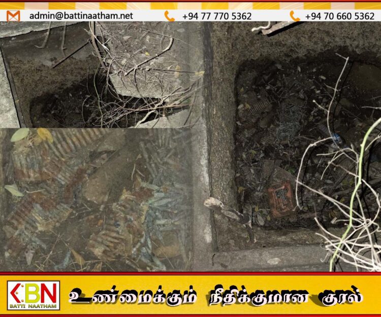 மானிப்பாய் பொலிஸ் பிரிவில் உள்ள காணிக்குள் வெடிபொருட்கள்