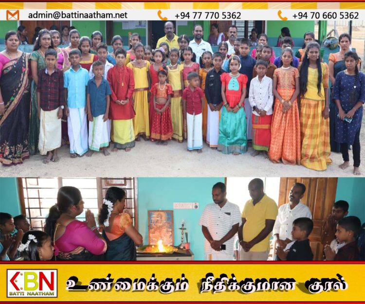 மட்டக்களப்பு செங்கலடி கணபதிநகர் அறநெறி பாடசாலையில் தமிழர் இறை போற்றும் பஞ்சபுராண பண்ணிசைப் போட்டி