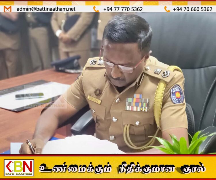 மட்டக்களப்பு மாவட்டத்தின் புதிய பிரதி பொலிஸ்மா அதிபராக டபிள்யூ.யு.டி கினிகே நியமனம்