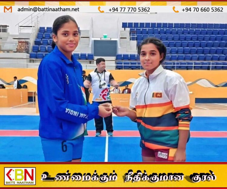 இளையோர் ஆசியக் கிண்ண கபடி போட்டி2025; மட்டக்களப்பிற்கு பெருமை சேர்த்த கோரகல்லிமடு ரமண மகரிஷி வித்தியால வீராங்கனைகள்