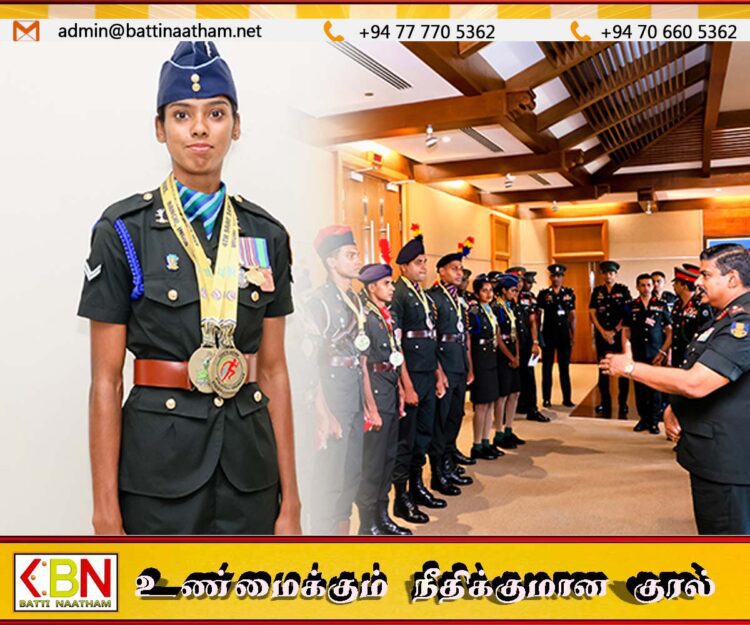 மூன்று தங்க பதக்கங்கள் வென்ற பாத்திமா சாஃபியா யாமிக் கோப்ரலாக பதவி உயர்வு பெற்றார்