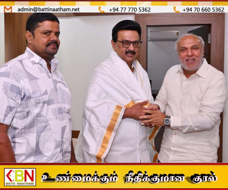 ஸ்டாலினை சந்தித்த ரவூப் ஹக்கீம்; பல்வேறு கோரிக்கைகள் முன்வைப்பு