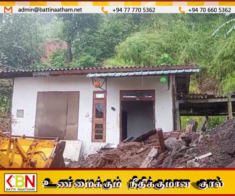 நாவலப்பிட்டியில் மண்சரிவு; ஒரே குடும்பத்தை சேர்ந்த மூவர் உயிரிழப்பு