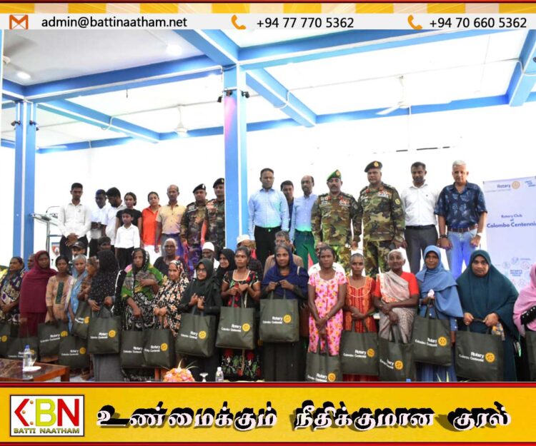 இலங்கை இராணுவத்தினரால் வறிய மக்களுக்கு உலர் உணவு பொருட்கள் வழங்கி வைப்பு