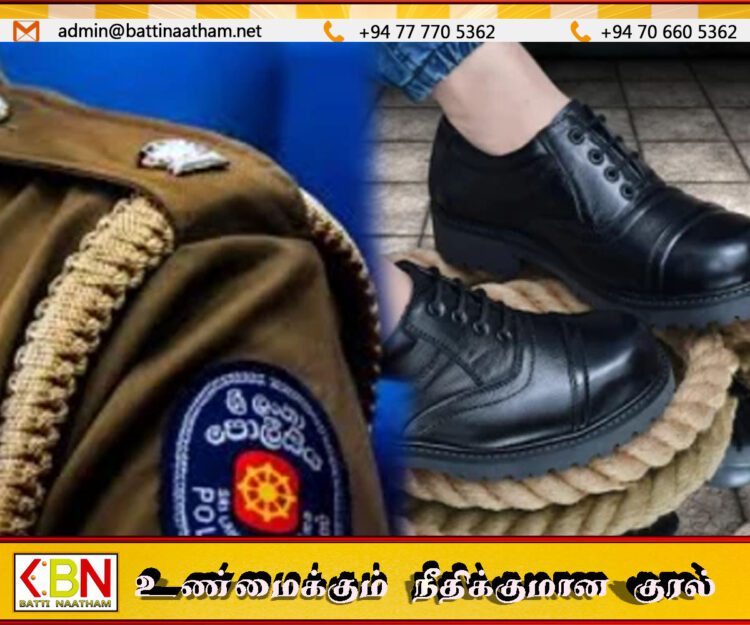 பொலிஸ் பாதணிகளை அணிந்து வழக்குக்கு சென்றவர் கைது