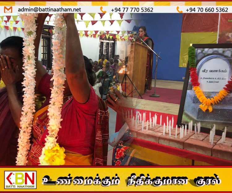 மட்டு கொக்கட்டிச்சோலையில் இடம்பெற்ற மாவீரர் பெற்றோர் கௌரவிப்பு விழா