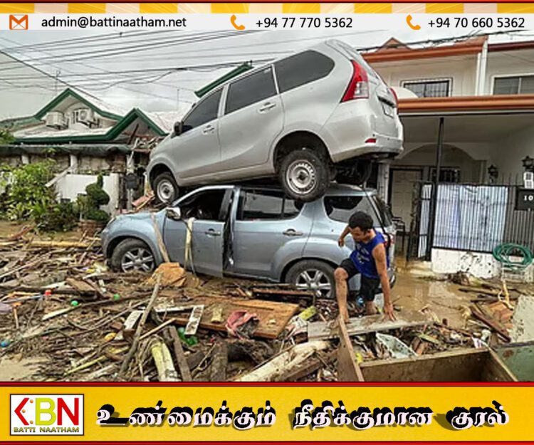 பிலிப்பைன்ஸை தாக்கிய கால்மேகி புயல் – பலி எண்ணிக்கை 85 ஆக உயர்வு, 7 இலட்சம் மக்கள் பாதிப்பு
