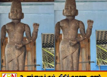 யாழ் கடற்கரையில் கரையொதுங்கிய சிலை