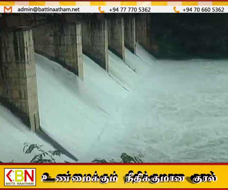 பலத்த மழையால் 09 பிரதான நீர்த்தேக்கங்கள் வான் பாய்கின்றன