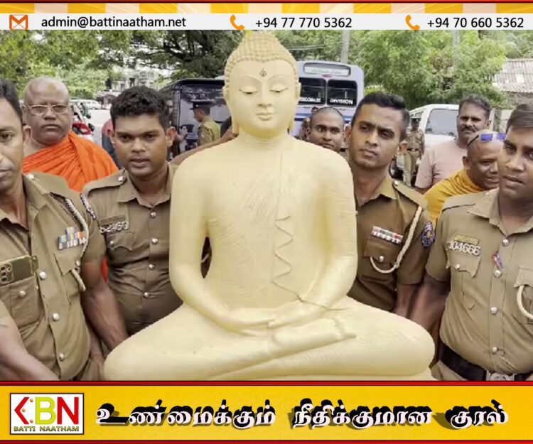 திருகோணமலை புத்தர் சிலை விவகாரம்; சம்பந்தப்பட்ட பொலிஸ் அதிகாரிகளை இடைநீக்கம் செய்ய கோரிக்கை