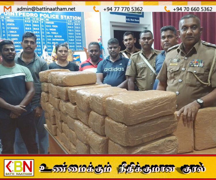 யாழில் மூன்று கோடிக்கும் அதிக பெறுமதி கொண்ட கஞ்சா பொதிகள் மீட்பு