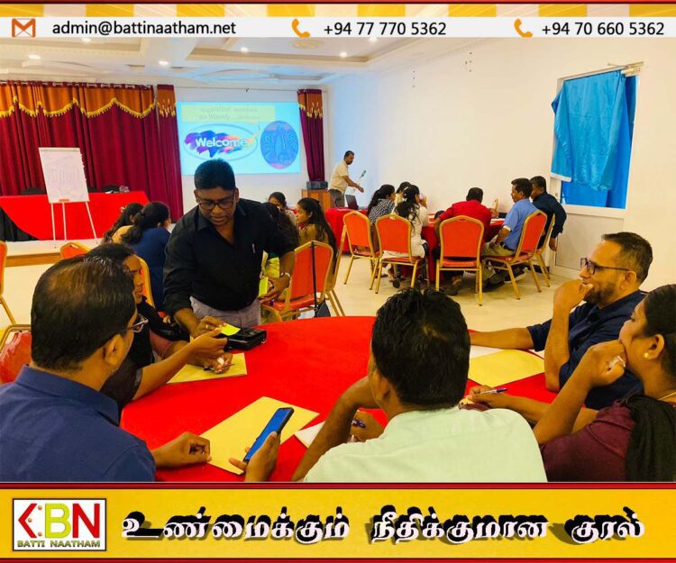 மட்டக்களப்பில் அரச உத்தியோகத்தர்கள், சிவில் செயற்பாட்டாளர்ளுக்கு முக்கிய செயலமர்வு!