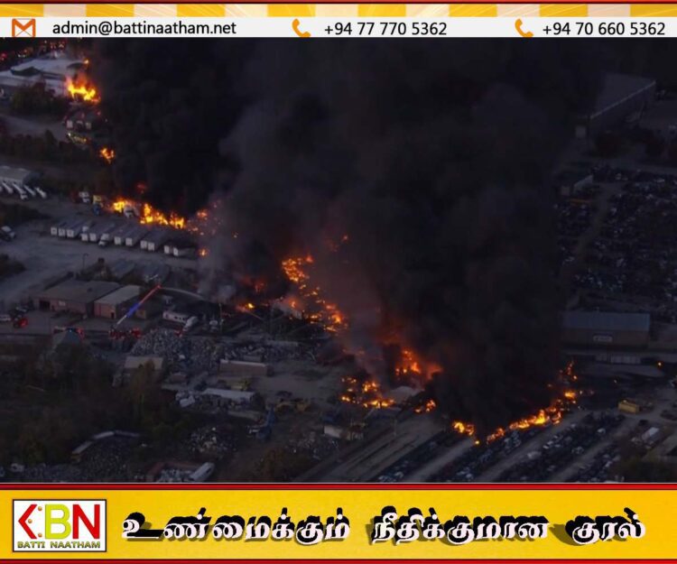 அமெரிக்காவில் புறப்பட்டு சில மணிநேரத்தில் மக்கள் குடியிருப்பு பகுதிக்குள் விழுந்த விமானம்; உயிரிழப்புக்கள் பதிவு