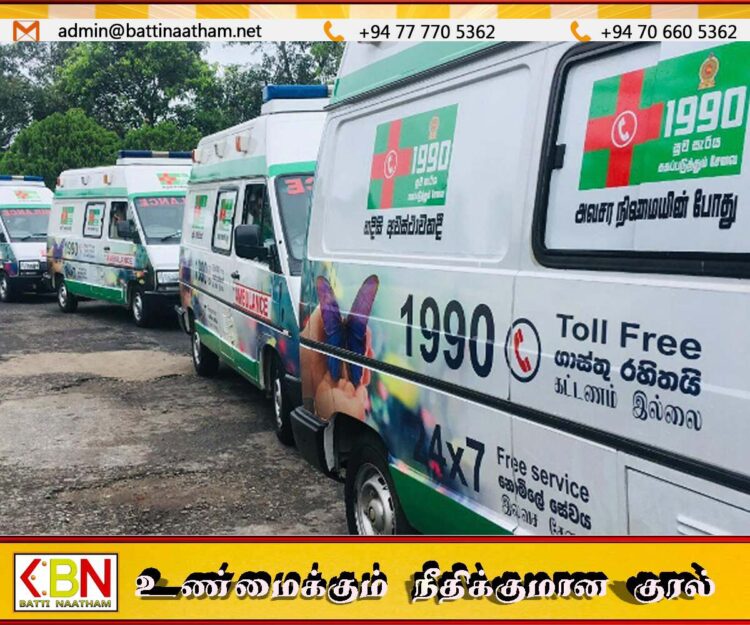 சுவசெரிய அவசர நோயாளர் காவு வண்டியை 500 ஆக உயர்த்த அரசு திட்டம்