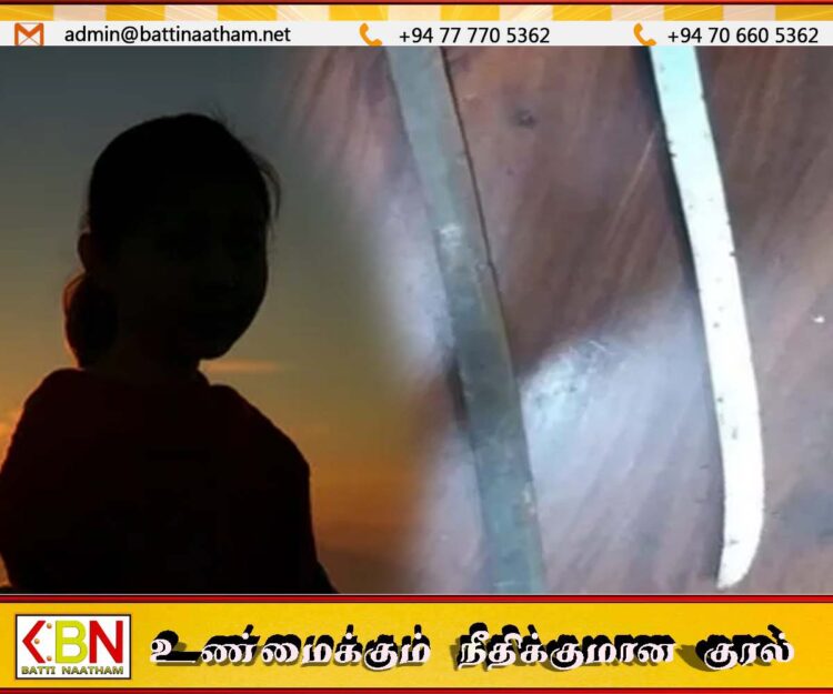 ஏறாவூரில் இரு கூரிய வாள்களுடன் பெண் ஒருவர் கைது