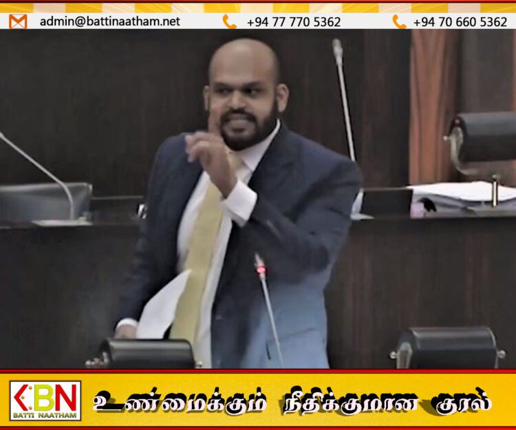 நாட்டில் ஏற்பட்ட அனர்த்தம் முன்னாயத்தம் இல்லாத ஒரு படுகொலை; சபையில் சாணக்கியன்