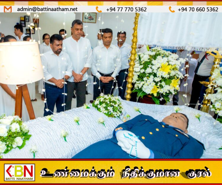 உலங்கு வானூர்தி விபத்தில் உயிரிழந்த விமானிக்கு ஜனாதிபதி அஞ்சலி