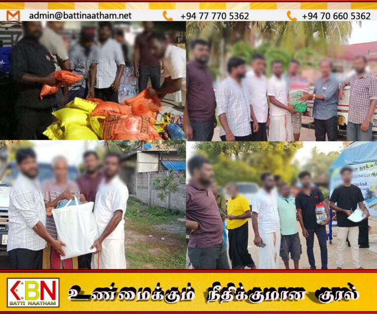 அனர்த்தத்தால் பாதிக்கப்பட்டோருக்கு வாழைச்சேனை பிரதேசம் முழுவதும் நிவாரணம் சேகரிப்பு