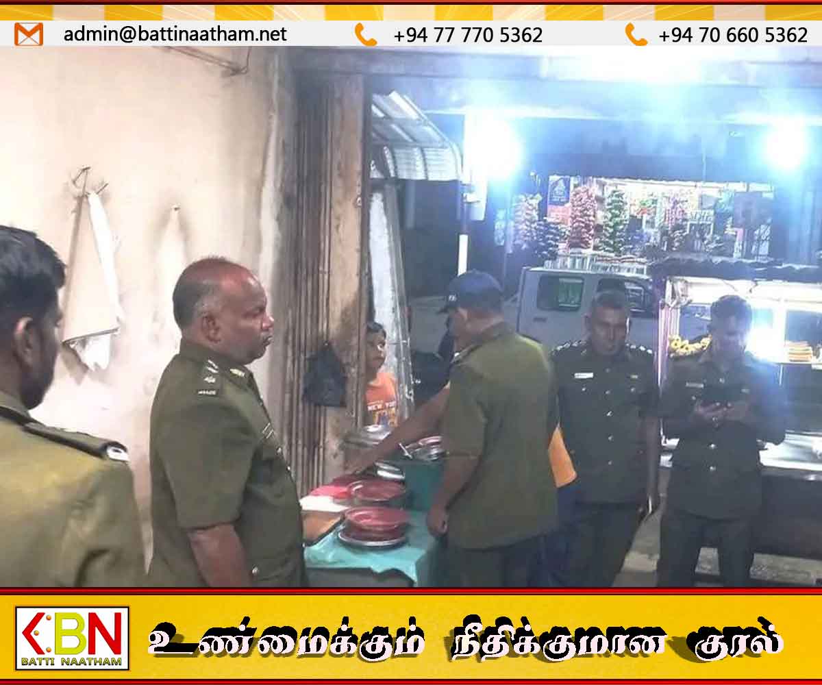 சம்மாந்துறையில் சுகாதார விதிமுறைகளை மீறிய இரவு நேர உணவகங்களுக்கு எதிராக சட்ட நடவடிக்கை!