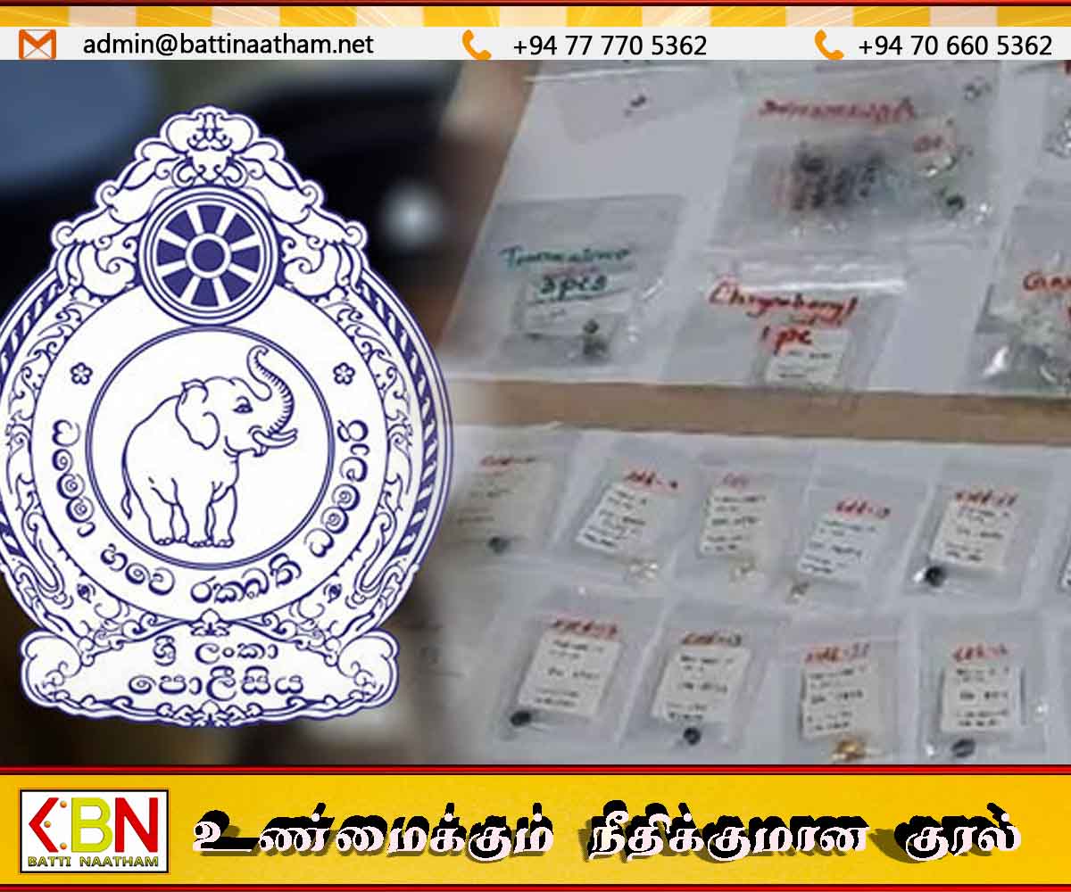 ரூபா 3.2 கோடி பெறுமதியுடைய 390 மாணிக்கக்கற்களை சீனாவிற்கு கடத்த முயன்ற இலங்கையர்கள் கைது