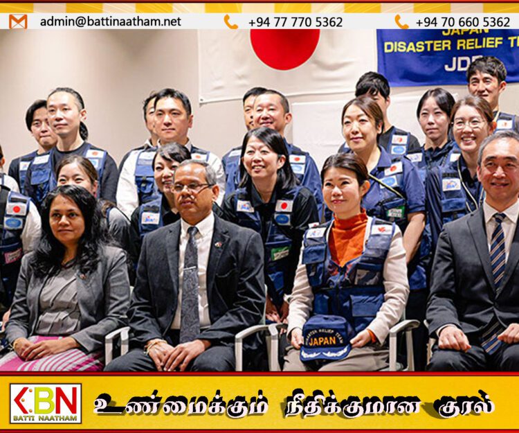 மீட்பு மற்றும் நிவாரணப் பணிகளுக்கு ஜப்பானிலிருந்து வைத்திய குழுவினர் இலங்கைக்கு வருகை