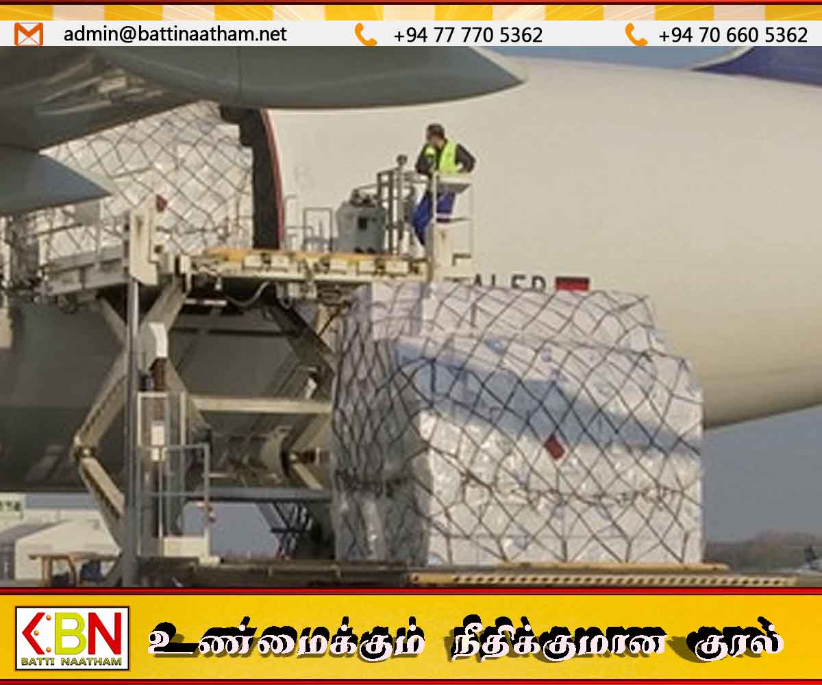 ஐரோப்பிய ஒன்றியத்திலிருந்து 5 இலட்சம் யூரோ மதிப்பிலான அனர்த்த நிவாரணப் பொருட்கள் கட்டுநாயக்க வந்தடைந்தன