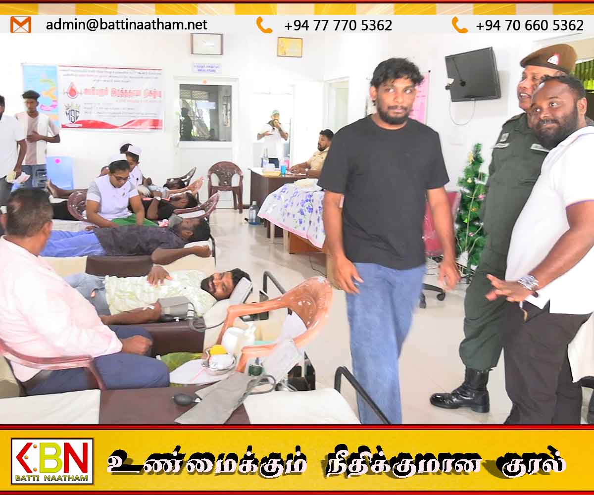 புதிய கோட்டைமுனை விளையாட்டுக்கழகத்தின் ஏற்பாட்டில் சுனாமி நினைவு முன்னிட்டு இரத்ததான முகாம்