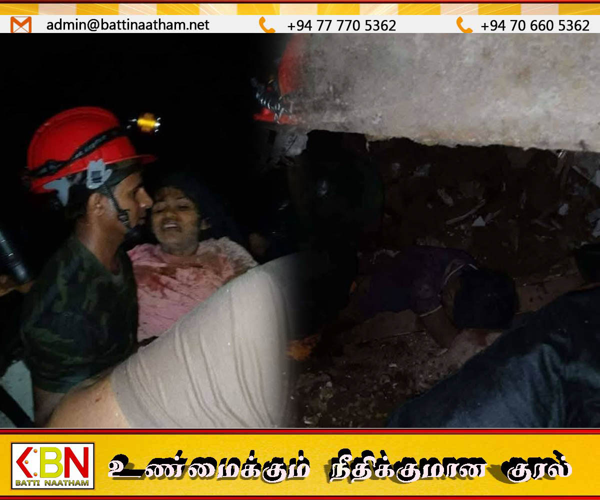 பசறையில் மூன்று நாட்கள் மண்ணுக்குள் புதைந்திருந்த குடும்பத்தினர் உயிருடன் மீட்பு