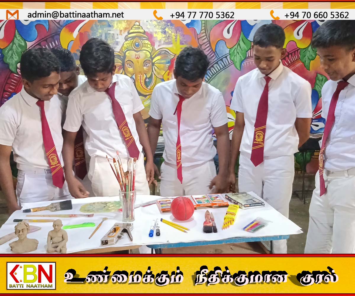 கிரான் மத்திய கல்லூரியில் சித்திர கலை கண்காட்சி