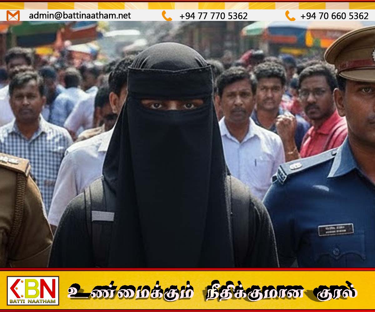 பர்தா அணிந்து சுற்றித் திரிந்த பாடசாலை மாணவன் கைது