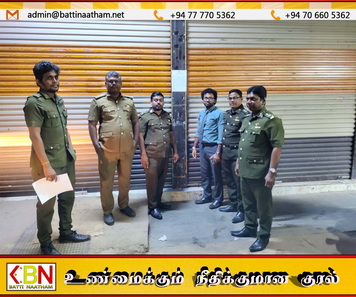 மட்டு பிராந்திய சுகாதார சேவைகள் பணிமனையால் இரவு நேர பஸ்தரிப்பு உணவகங்கள் சோதனை; ஒன்றுக்கு சீல்