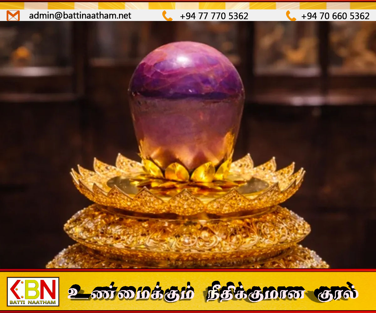 உலகின் மிகப்பெரிய இயற்கை ஊதா நட்சத்திர இரத்தினக்கல் இலங்கையில் அறிமுகம்