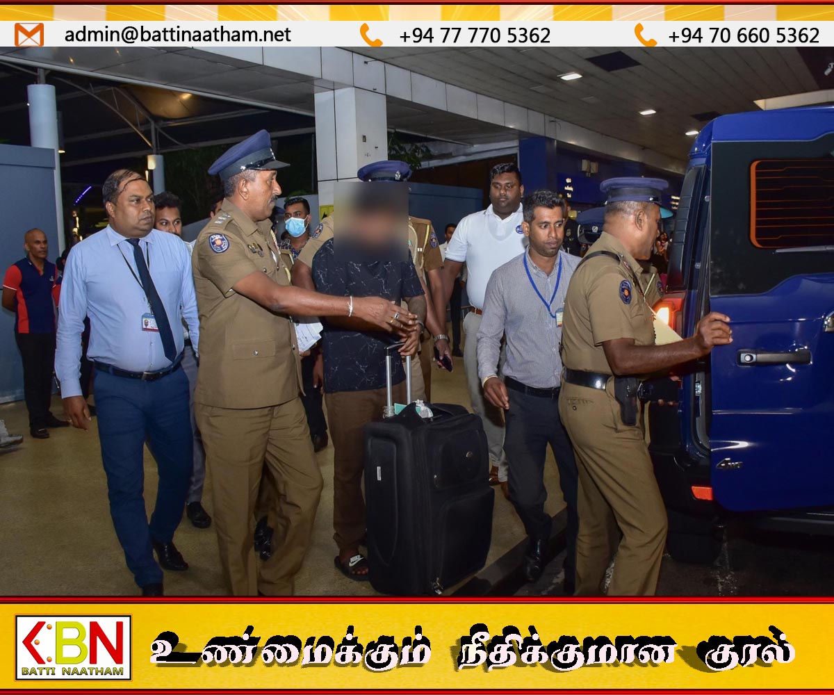 இந்தியாவிலிருந்து இலங்கைக்கு அழைத்துவரப்பட்ட சிவப்பு எச்சரிக்கை குற்றவாளி