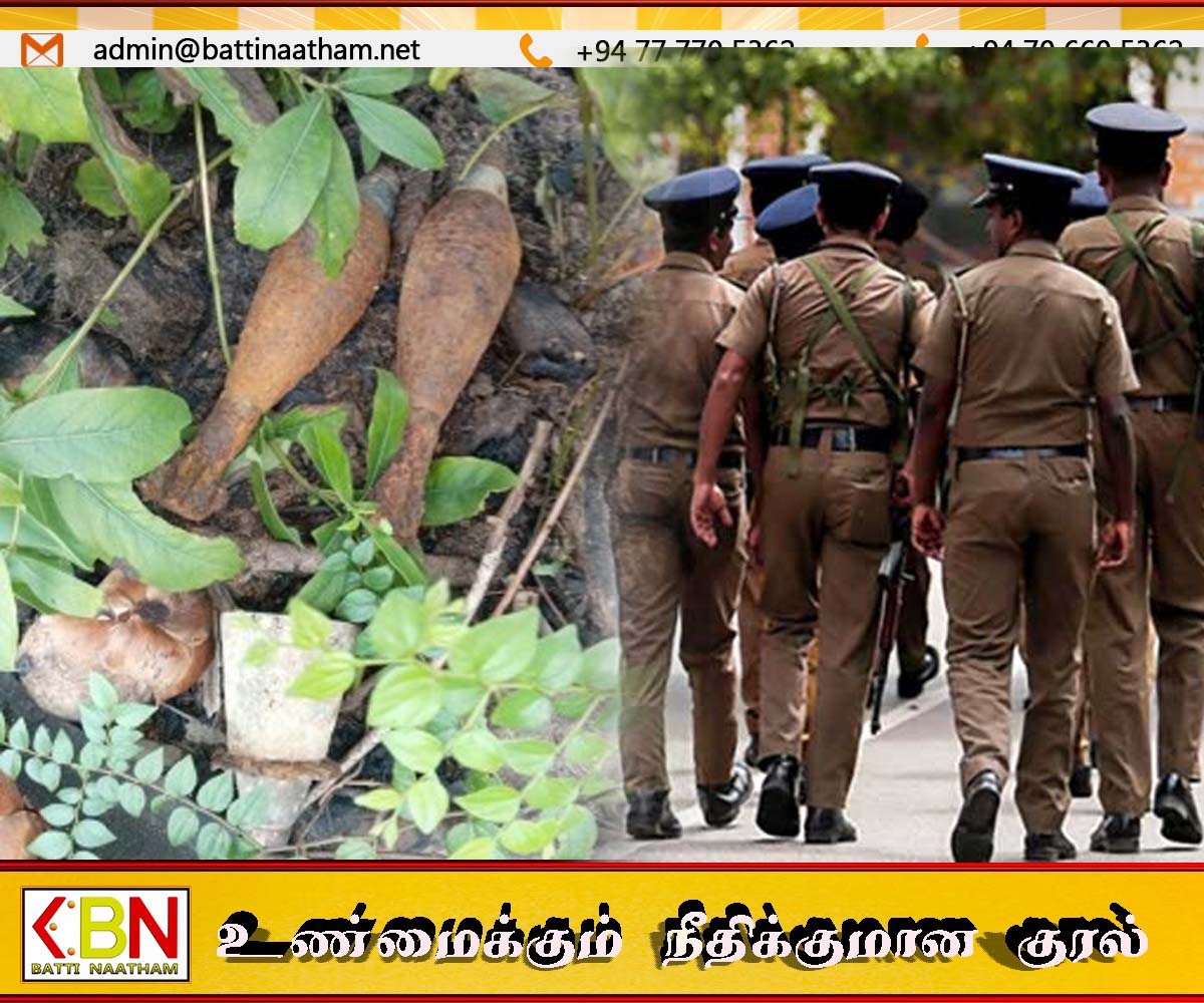 கிளிநொச்சியில் வெடிக்காத நிலையில் இரு குண்டுகள் மீட்பு