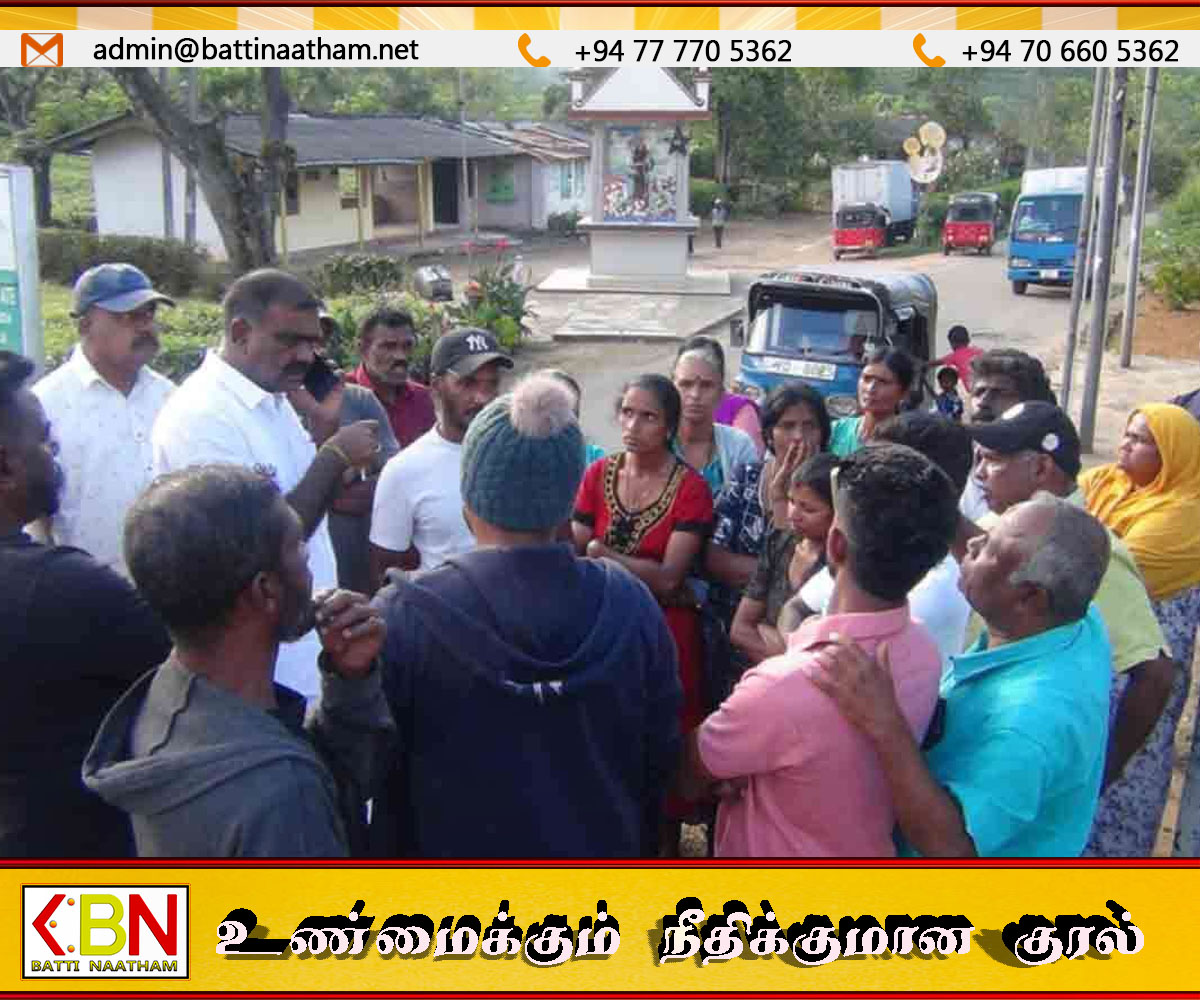 வெள்ள நிவாரணம் கோரி கொட்டகலையில் மக்கள் வீதியில் இறங்கி ஆர்ப்பாட்டம்!