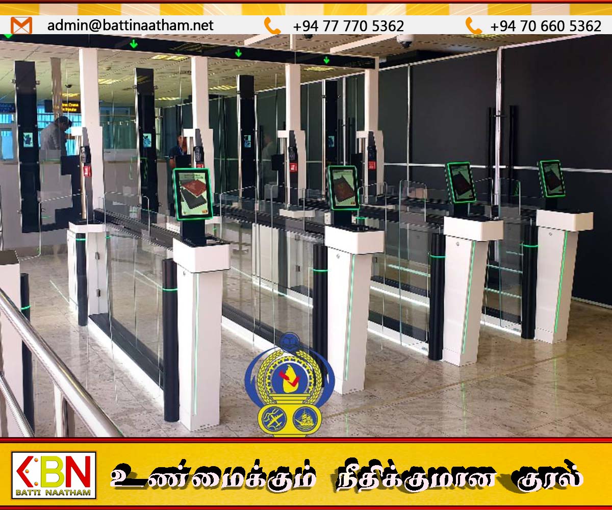 கட்டுநாயக்க விமான நிலையத்தில் நான்கு எலக்ட்ரானிக் நுழைவாயில்கள் இன்று முதல் திறப்பு