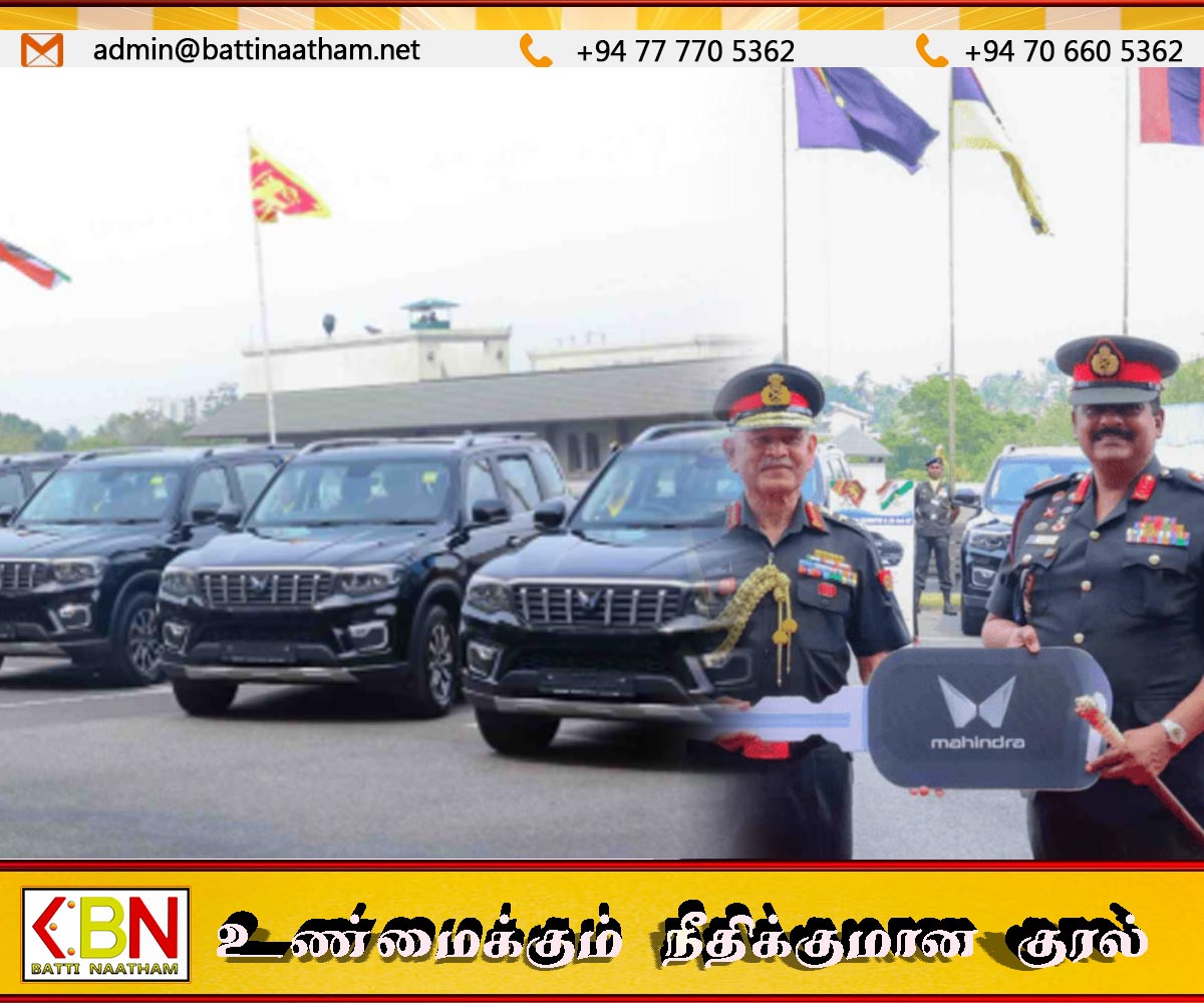 இந்திய இராணுவம் வழங்கிய வாகனங்களால் 18 மில்லியனை சேமித்த இலங்கை இராணுவம்