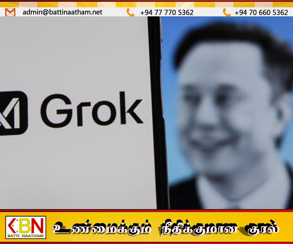 மஸ்கின் ‘Grok’ AI பெண்களை இலக்கு வைப்பதாக இந்தியா குற்றச்சாட்டு