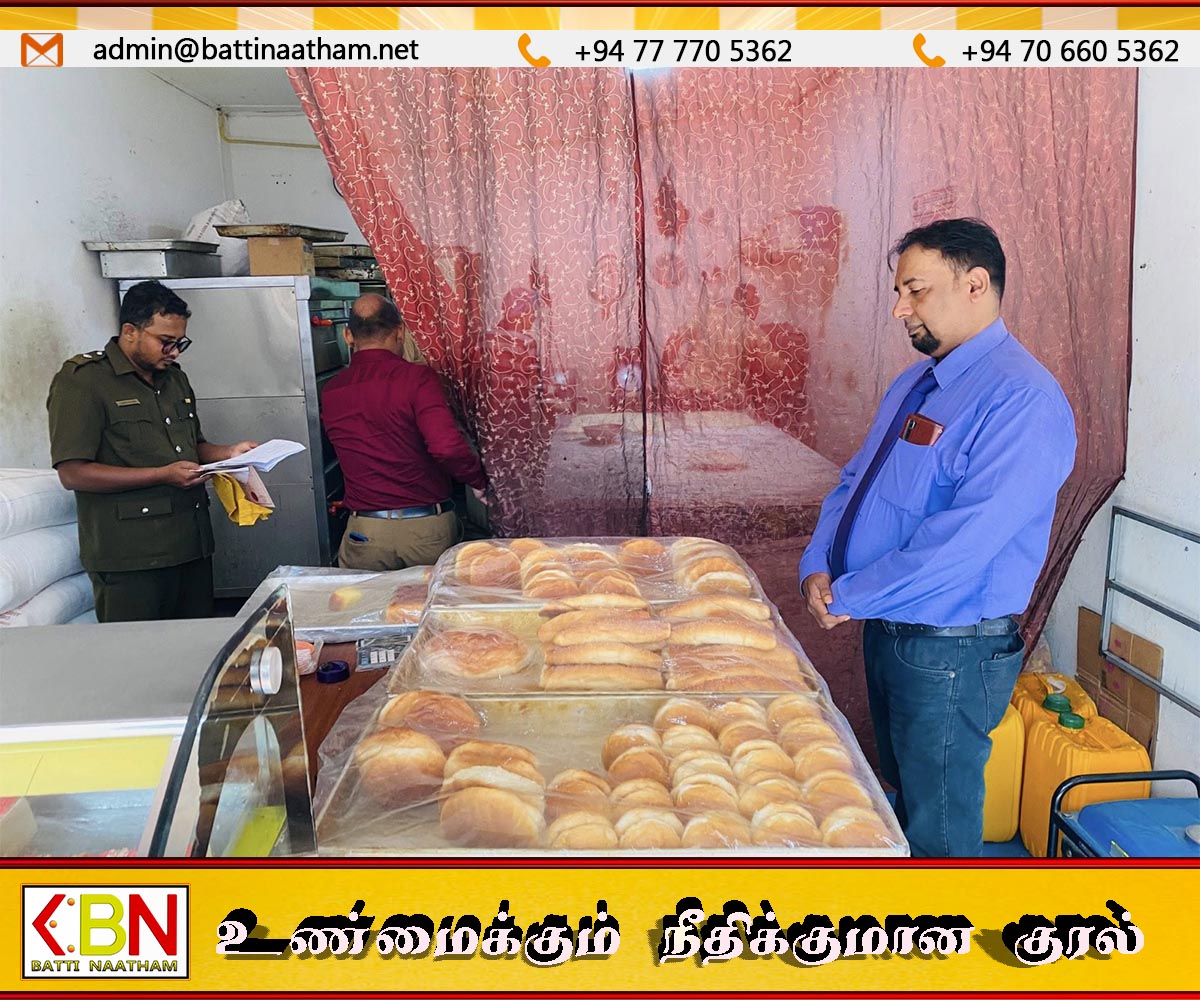 சாய்ந்தமருதில் உணவகங்கள் மற்றும் சில்லறை வியாபார நிலையங்களில் சுகாதார பரிசோதனை