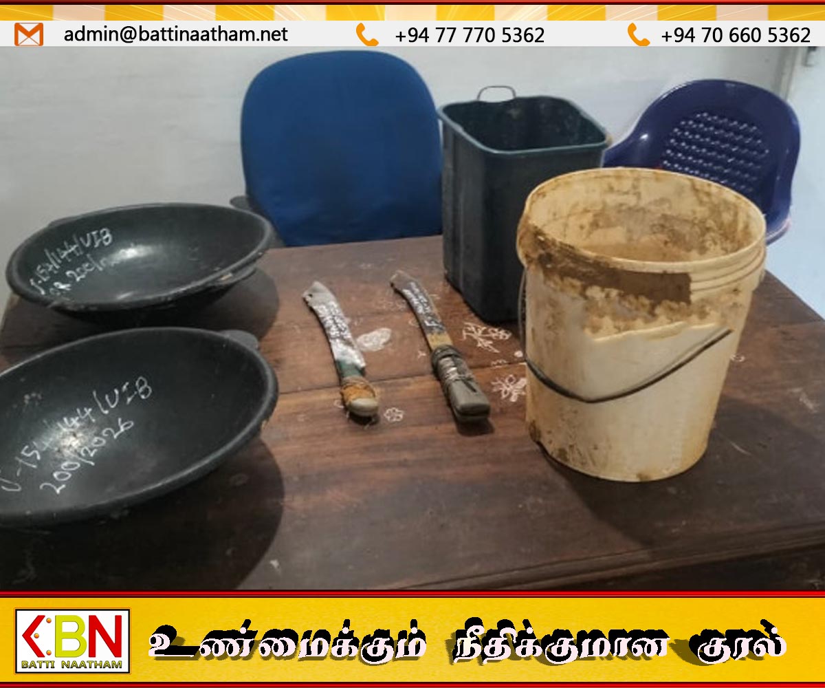 கிளிநொச்சியில் புதையல் தோண்டிய மின்சாரசபை உத்தியோகத்தர்கள் கைது
