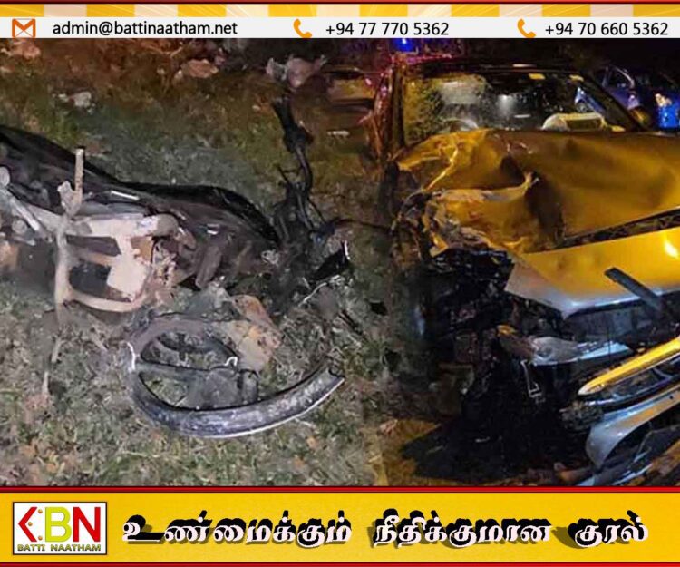 பனாகமுவ பகுதியில் வீதி விபத்தில் ஒரே குடும்பத்தைச் சேர்ந்த இருவர் உயிரிழப்பு!