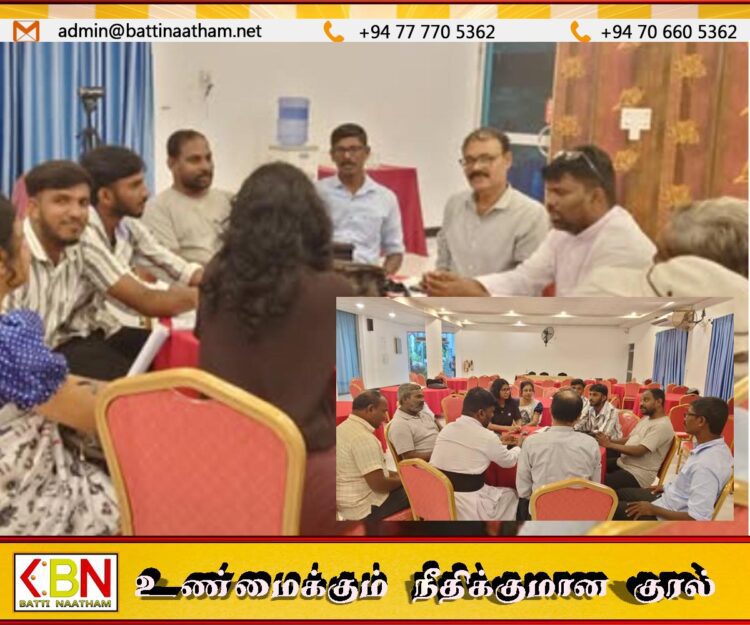 உலக தாய் மொழி தினத்தையொட்டி மட்டக்களப்பில் நடைபெற்ற தமிழ் மொழி பாதுகாப்பு மற்றும் முன்னுரிமை மேம்பாடு