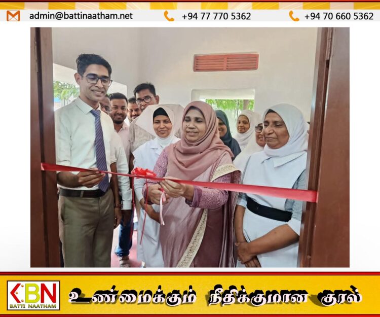 நிந்தவூர் ஆதார வைத்தியசாலையில் தாதியர்களுக்கான தங்குமிட விடுதி திறந்து வைப்பு