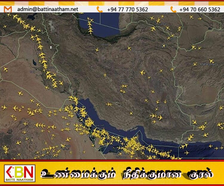 ஈரான் மீதான தாக்குதல்களைத் தொடர்ந்து வான்பரப்பை மூடிய ஈராக்!
